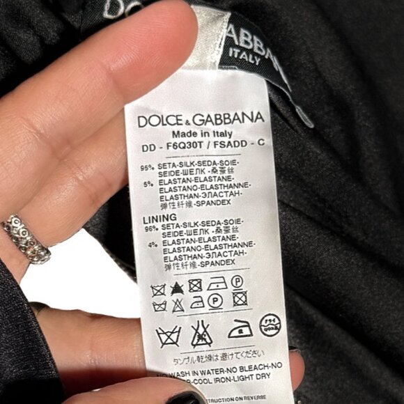 Dolce & Gabbana Brown Leopard Print Short Sleeves Silk Dress - Picture 6 of 6